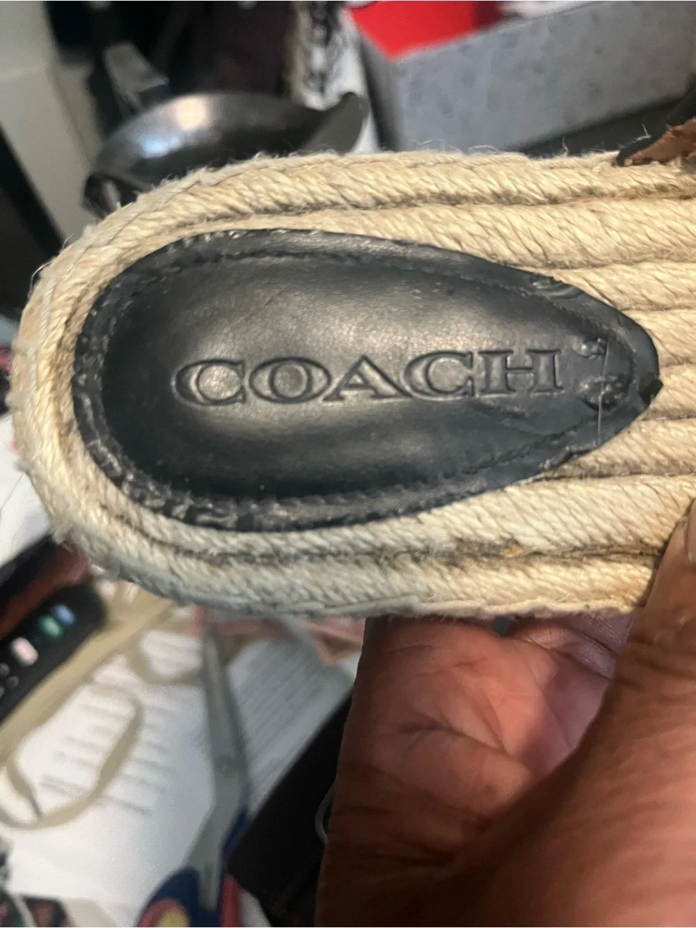 Authentic Coach slides, but one of the tags were torn out. I got out of an unit